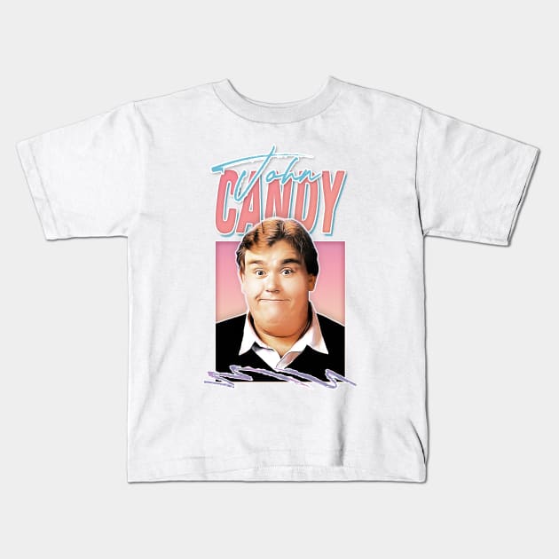 John Candy / 80s Style Retro Fan Art Kids T-Shirt by DankFutura